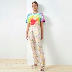 JC de Castelbajac Vintage 90’s Linen Cotton High Waist Pant Tiny Toon Babs Bunny